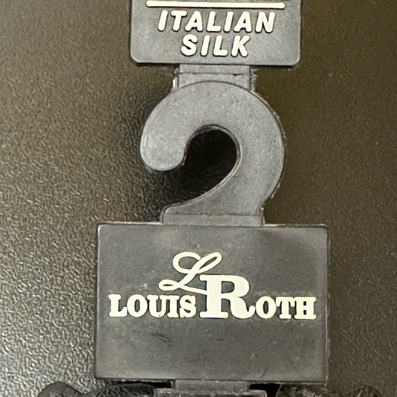 Louis Roth Big & Tall Black 100% Italian Silk Suspenders NWT - Picture 6 of 8